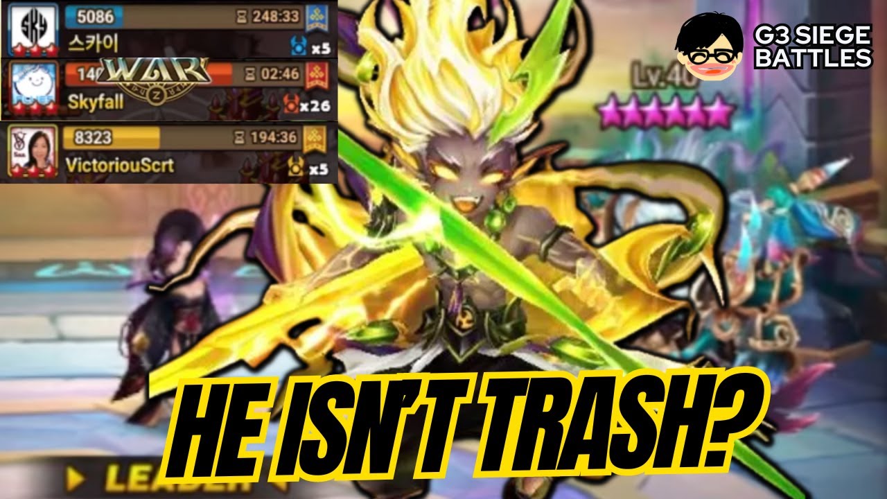 This Chakra Defense Took 2 Wins From Me In Siege! - Summoners War