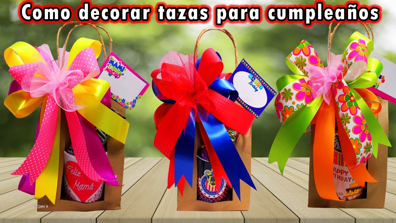 Como decorar una taza con papel craff !!