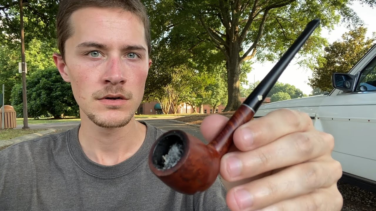 Smoking out of a 45 Year Old Unrestored Briar Pipe (1970's)