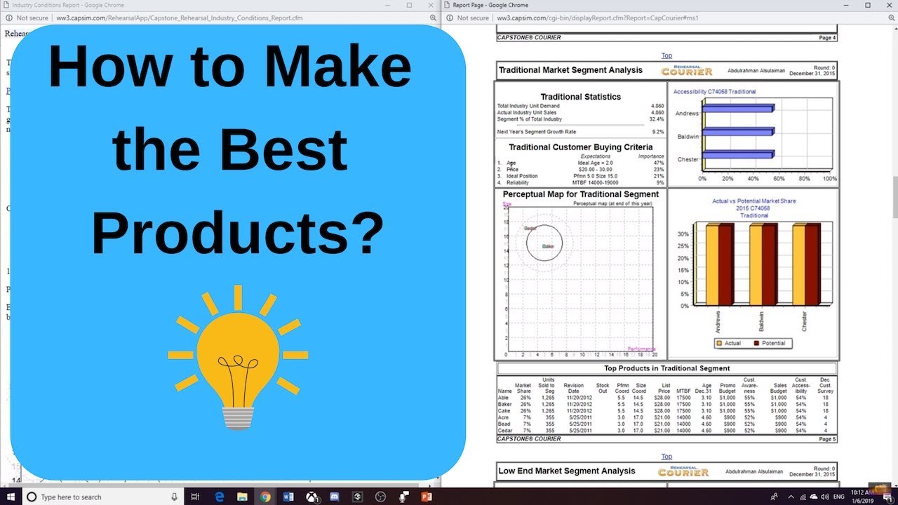 Capsim - Customer Buying Criteria