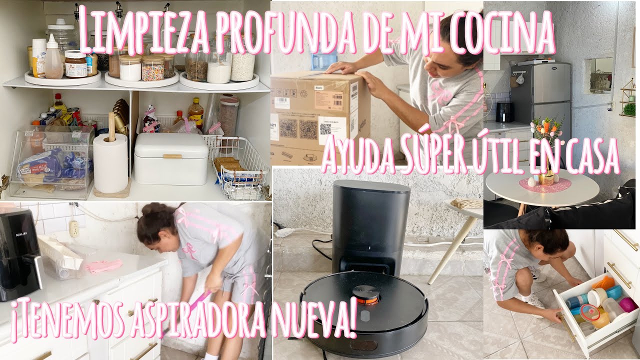 ✨LIMPIAZA PROFUNDA DE MI COCINA CON AYUDA DE MI NUECA ASPIRADORA✨