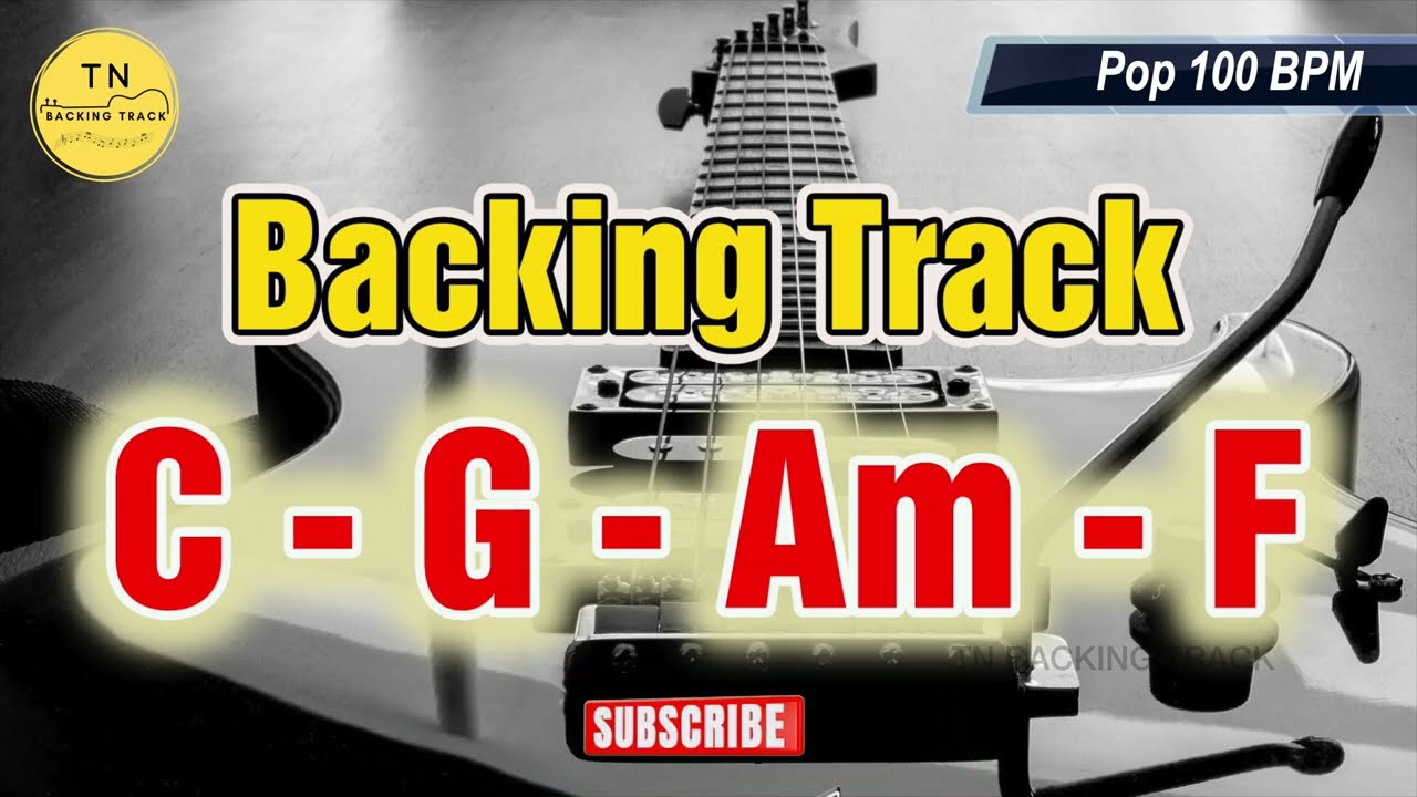 Backing Track C Major | C G Am F | Guitar Backing Track