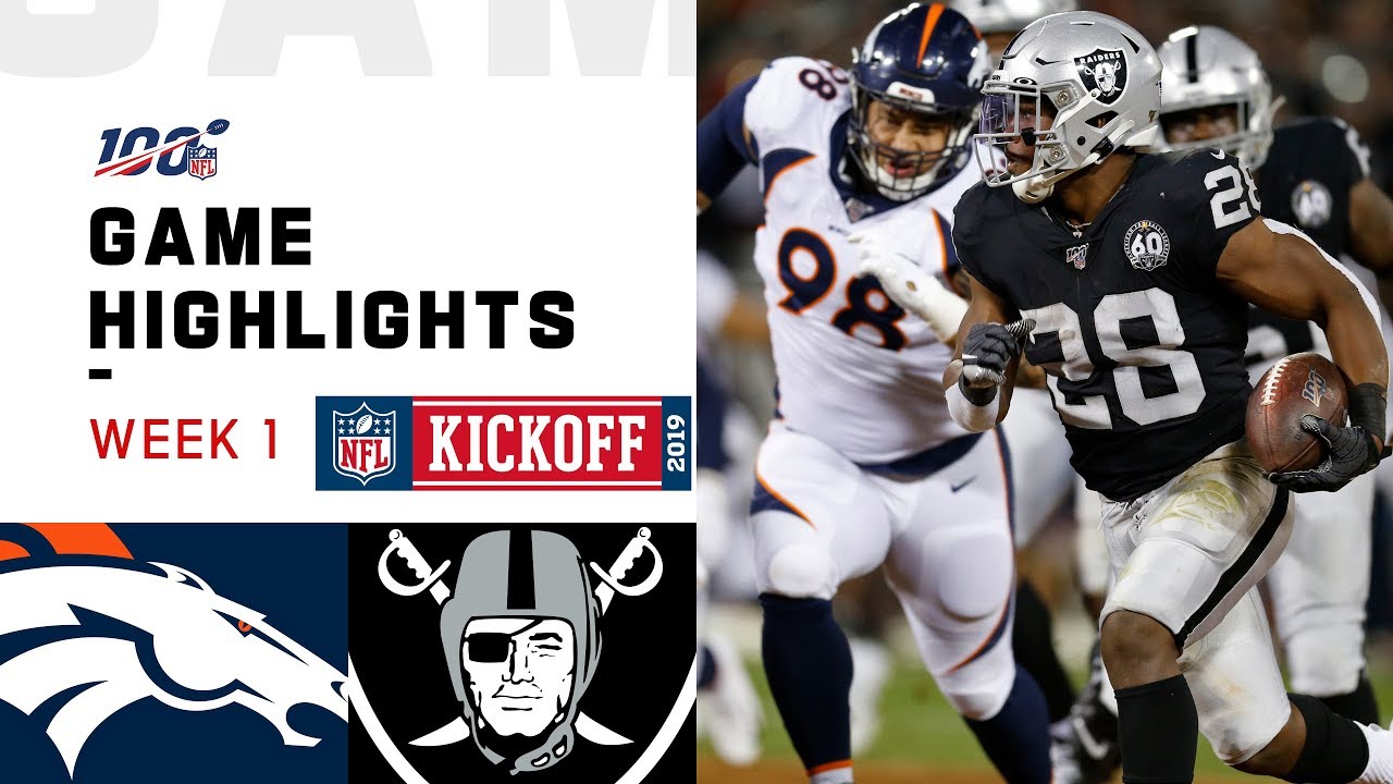 Broncos vs. Raiders Week 1 Highlights | NFL 2019