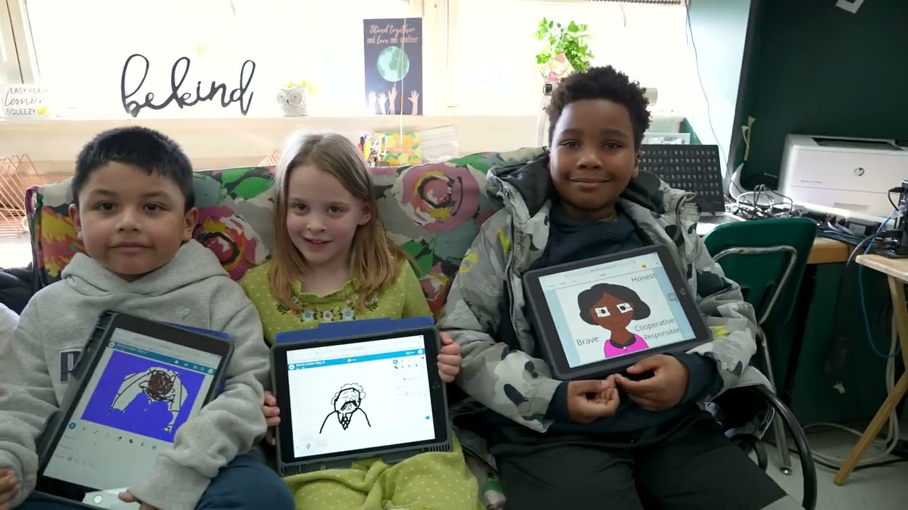African American storytelling at Occoquan ES brings together technology and history
