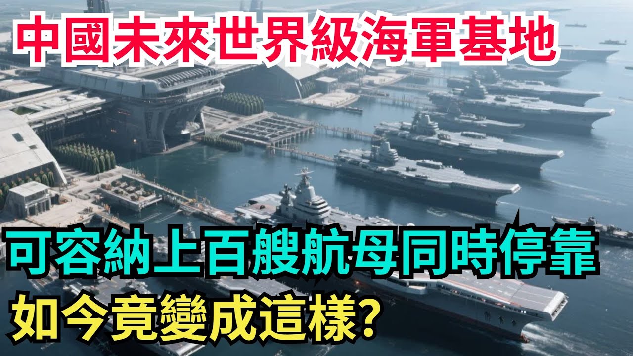 中國未來世界級海軍基地，可容納上百艘航母同時停靠，如今竟變成這樣？#硬核解碼#中國#熱點#科技#製造#芯片
