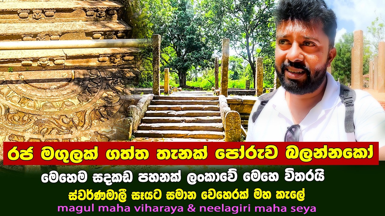 රජ මගුලක් ගත්ත තැනක් මේ කොහොමද පෝරුව 🤴👰 | lahugala magul viharaya | neelagiri maha seya