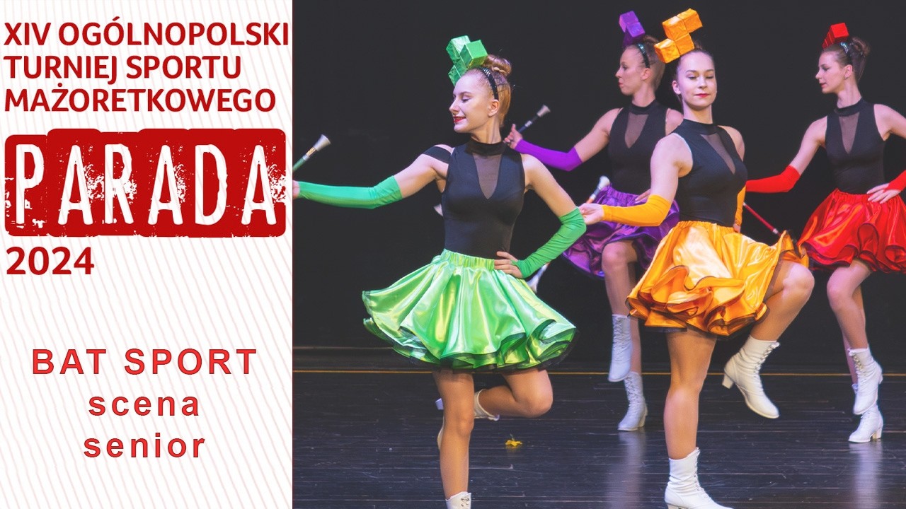 BAT SPORT scena senior - TRZEBNICKIE MAŻORETKI / TRZEBNICA - Parada 2024 | PL - P053