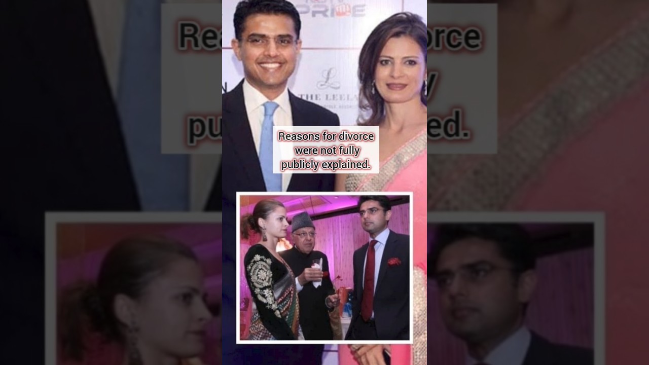 Sachin Pilot & Sara Abdullah &mdash; Love, Marriage, and Separation #shorts #love