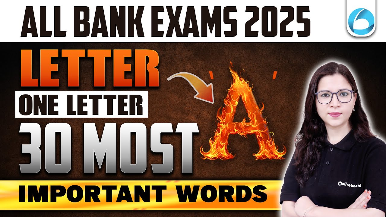 All Bank Exams 2025 | 30 Most Important Vocabulary Words Starting with 'A' | By Saba Ma&rsquo;am