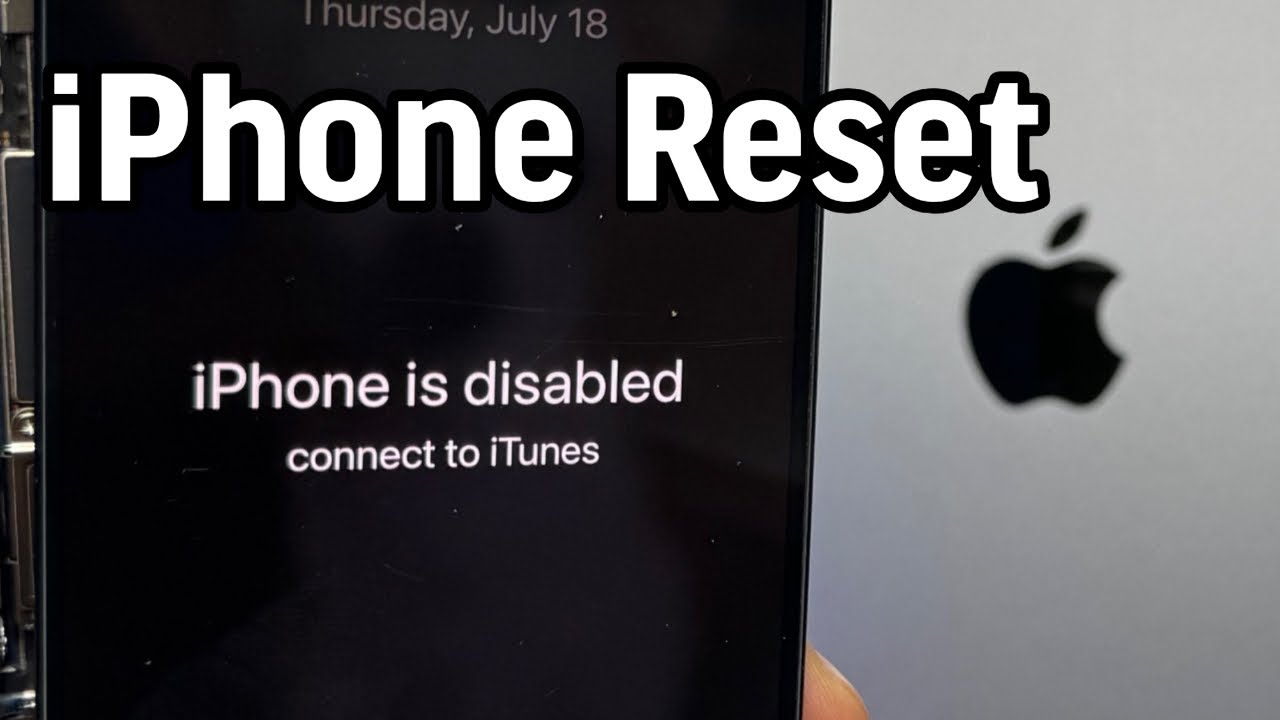 iPhone Factory Reset with MacBook