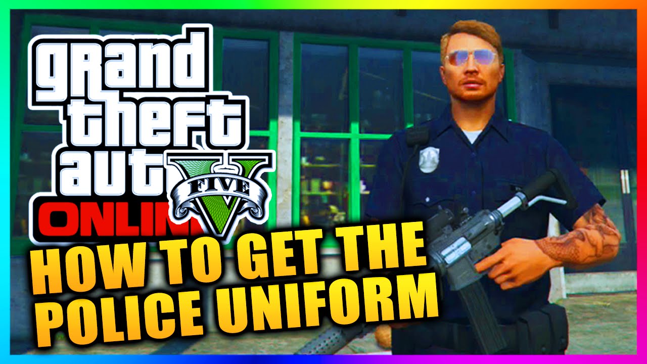 GTA 5 Heists DLC - HOW TO GET THE POLICE OUTFIT IN FREE MODE - COP UNIFORM IN GTA ONLINE! (GTA V)