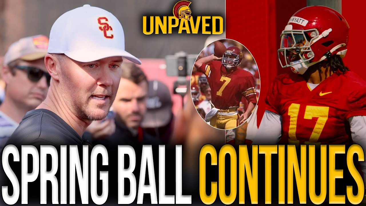 Lincoln Riley & USC Continue Spring Ball! | UNPAVED