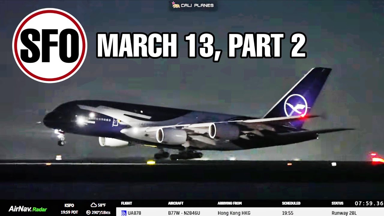 KSFO LIVE | MARCH 13, 2026 |  part 2 SAN FRANCISCO INT AIRPORT  LIVE STREAM WEBCAM IRL