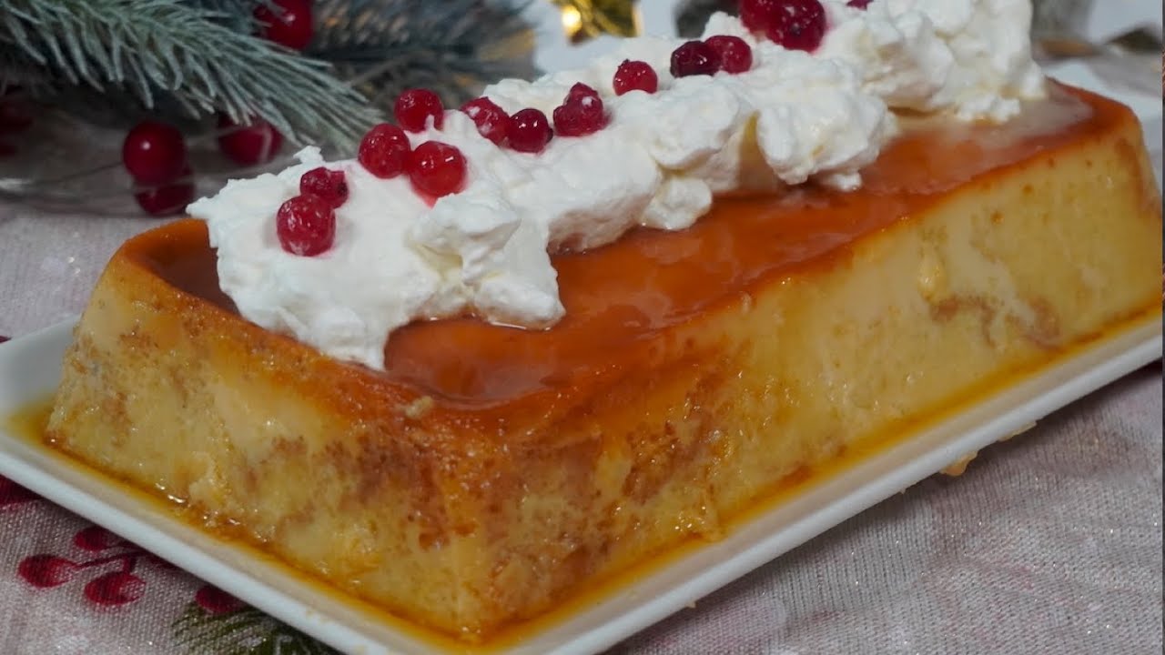 Pudin con magdalenas  | Postre fácil para Navidad sin lactosa