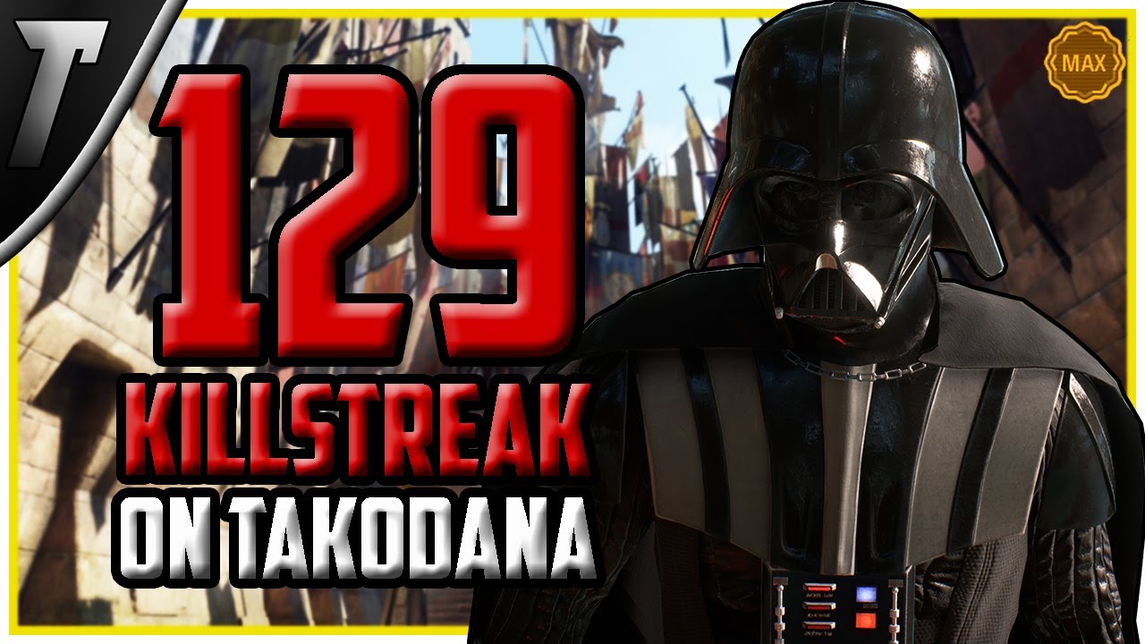 Star Wars Battlefront 2 Darth Vader 129 Killstreak (Takodana) (Max Level)