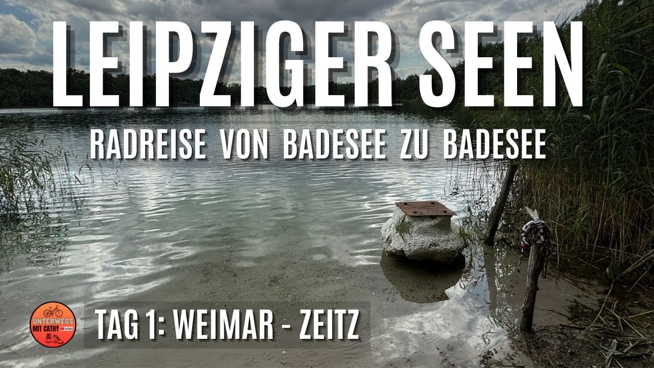 🚴🏻‍♀️⛺️auf alter Bahntrasse zum ersten See, Leipziger Neuseenland, Radreise, Bikepacking #1 4K