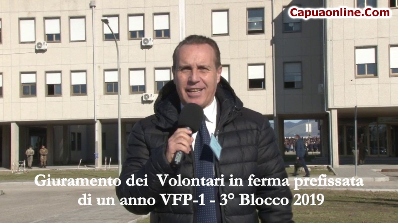 Capua. Giuramento Volontari in ferma prefissata di un anno del 3° Blocco 2019