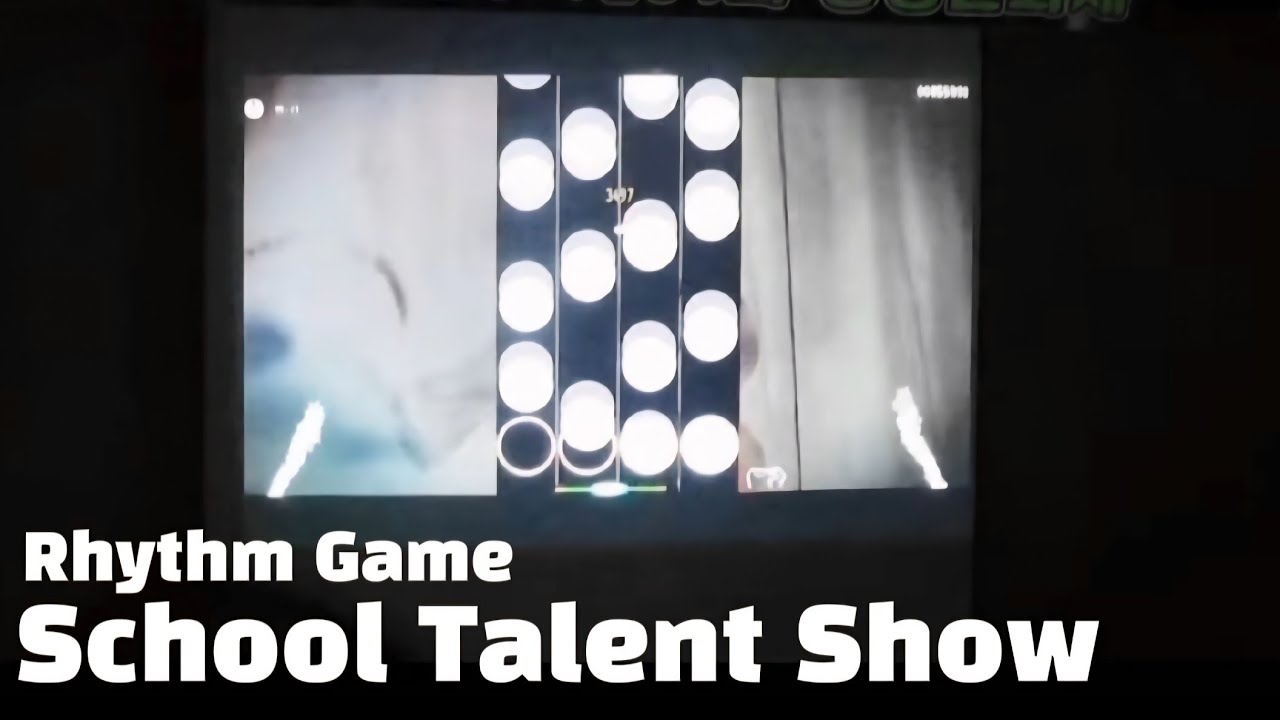 [학교축제에서 리듬게임 장기자랑하기] I played osu mania on school talent show [Hello (BPM) 2024]