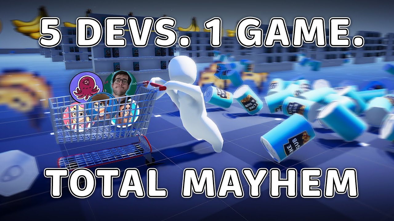 5 Game Developers, 1 Game, Total Mayhem | Pass The Project Collab Challenge