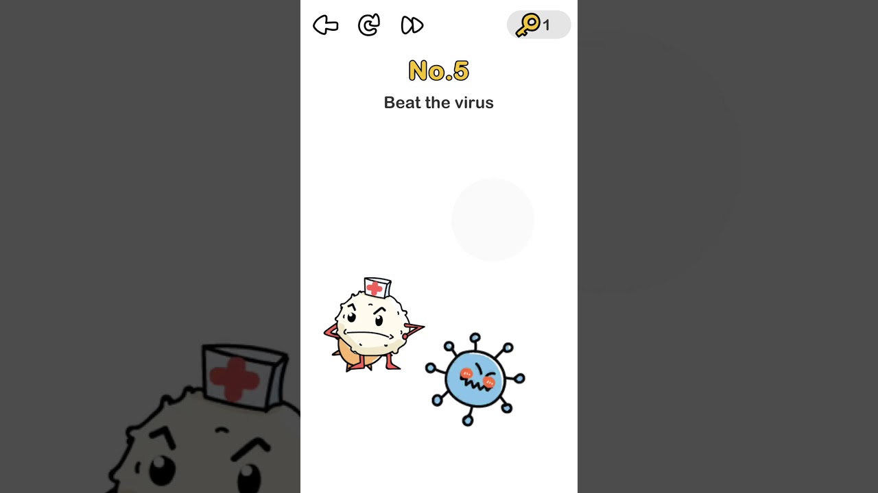 Brain Out - Beat The Virus Level 5 - SOLUTION