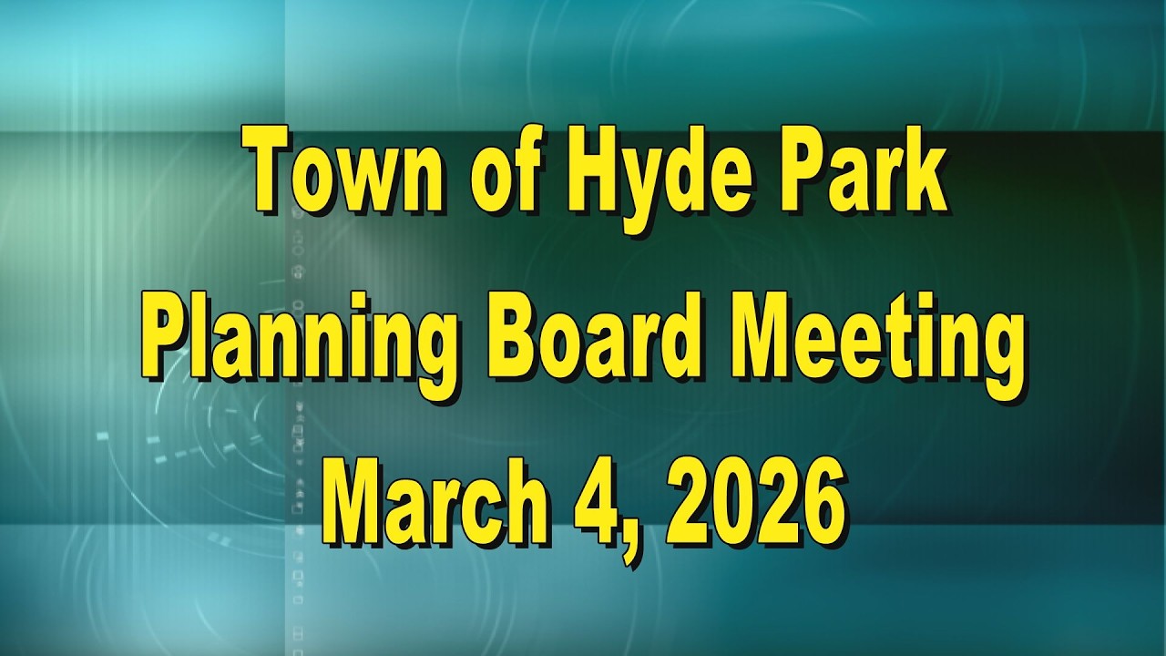 Hyde Park Planning Board 3 4 26