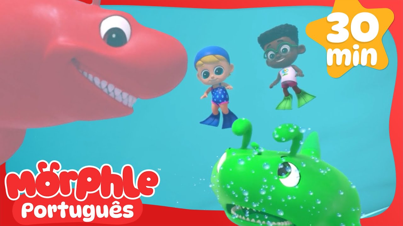 Morphle &Eacute; um Tubar&atilde;o 👻🦈 | 🔴 MARATONA DO MORPHLE! 🔵 Desenhos Animados Infantis em Portugu&ecirc;s