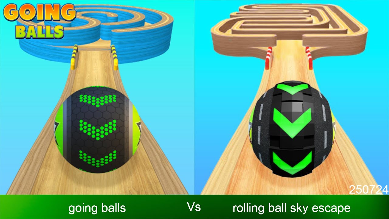 Going Balls Vs Rolling Balls Sky Escape - Portal Run, Opponents Race - 250724