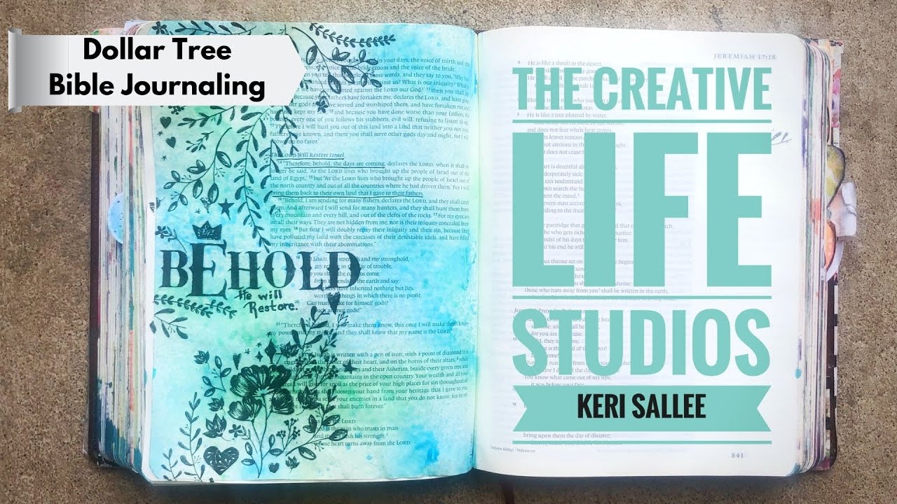 Dollar Tree Bible Journaling - Faithful Creativity on the Cheap - Behold