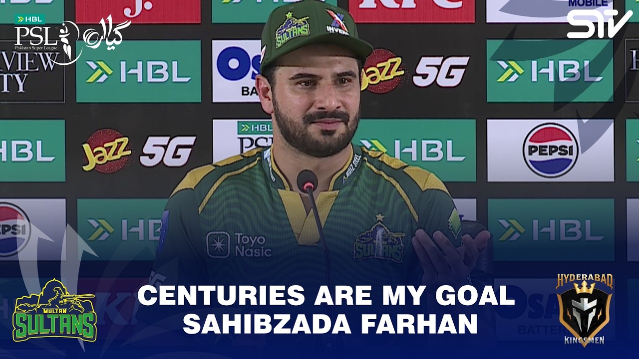 Centuries Are My Goal - Sahibzada Farhan | Sultans vs Kingsmen | Match 8 | HBL PSL 11 | MZB1J