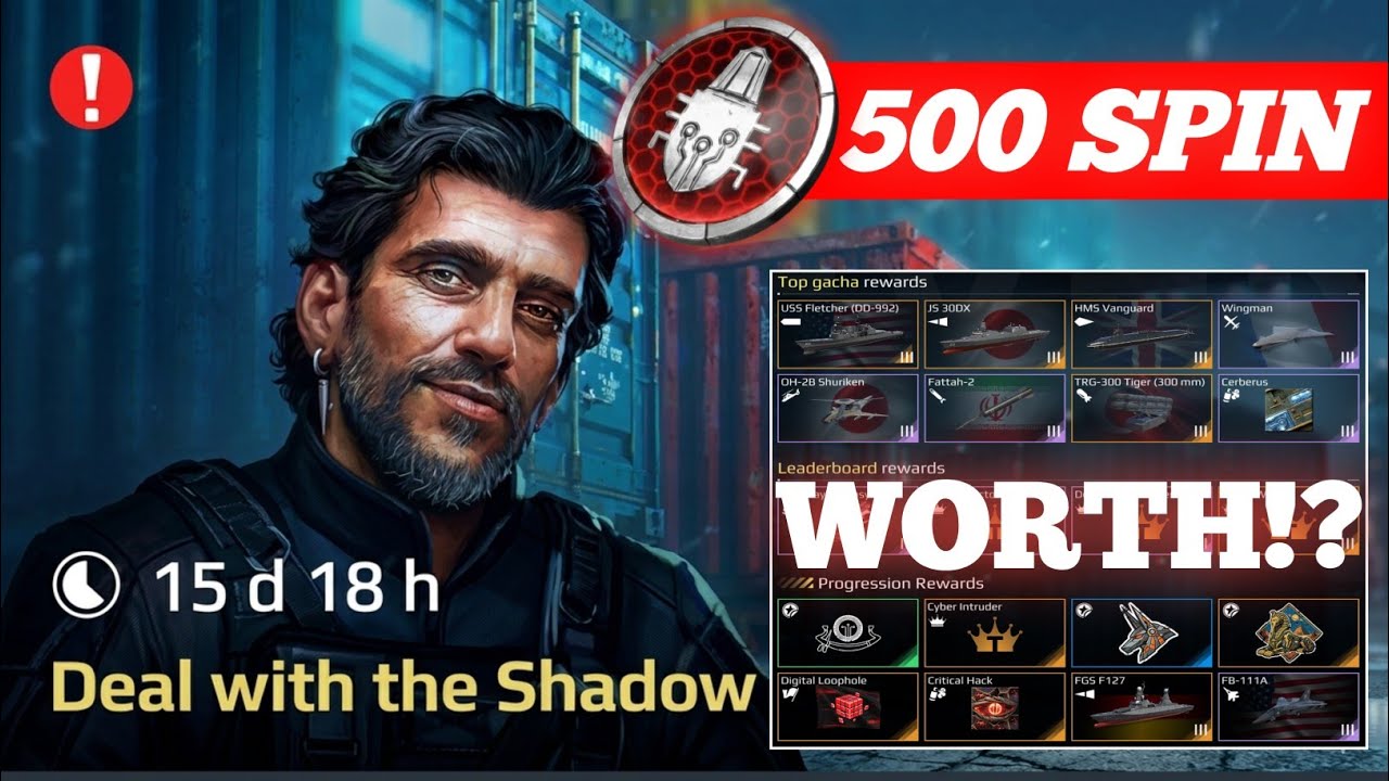Modern Warships New Event - Deal with shadow - IS IT WORTH SPIN?
