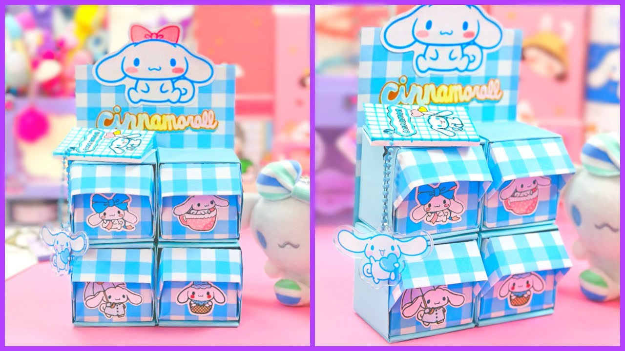 DIY - Cinnamoroll Desk Organizer - Sanrio Paper Crafts
