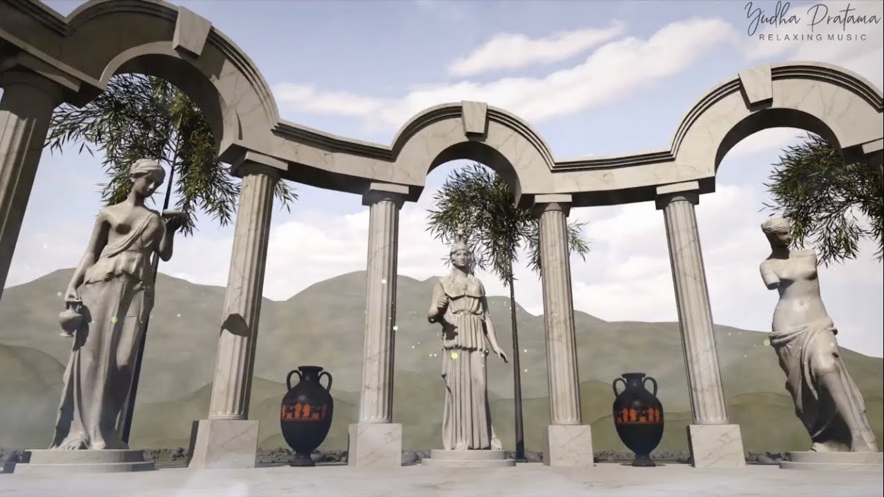 Fantasy Ancient Music & Ambience | Greek Temple | Kithara Harp, Duduk Flute, Angelic Sound