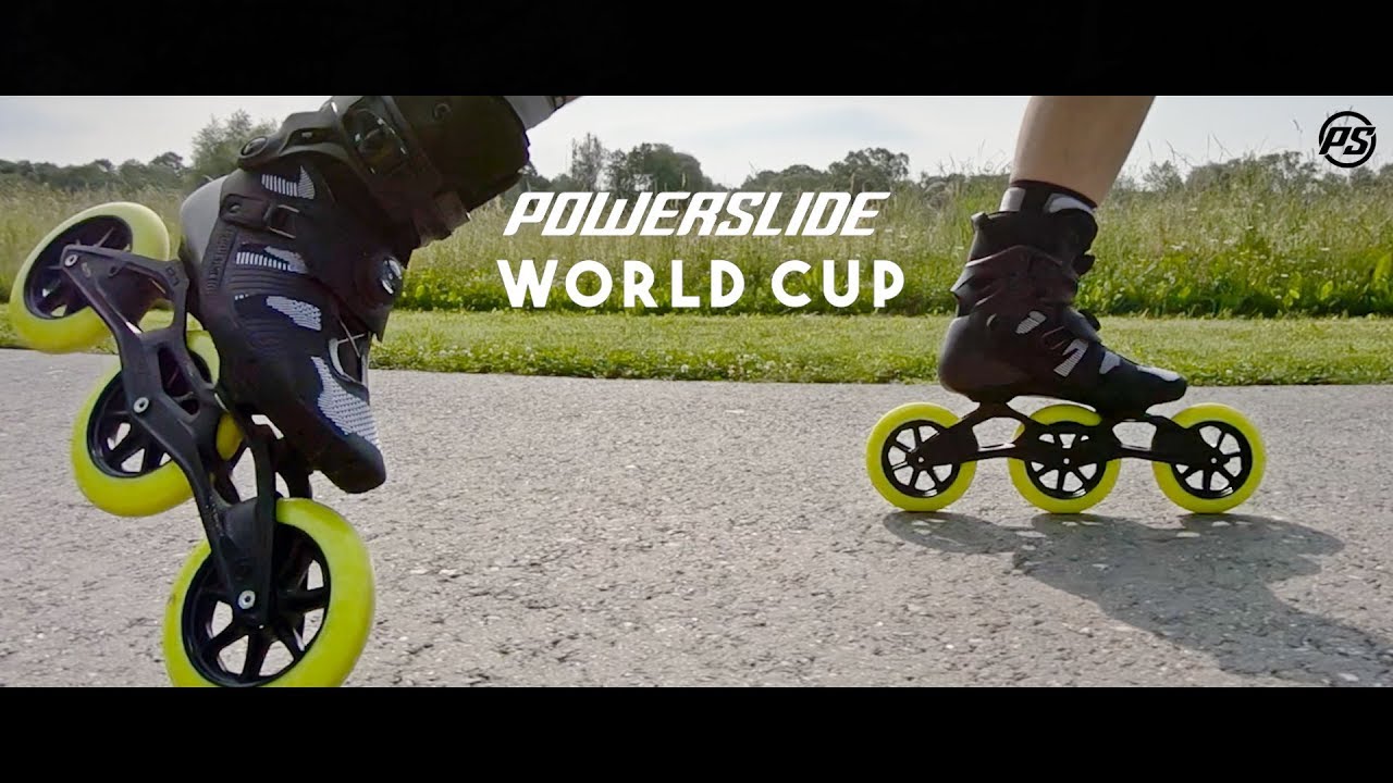 Powerslide WORLD CUP 2019 125mm 3 wheel racing inline skates