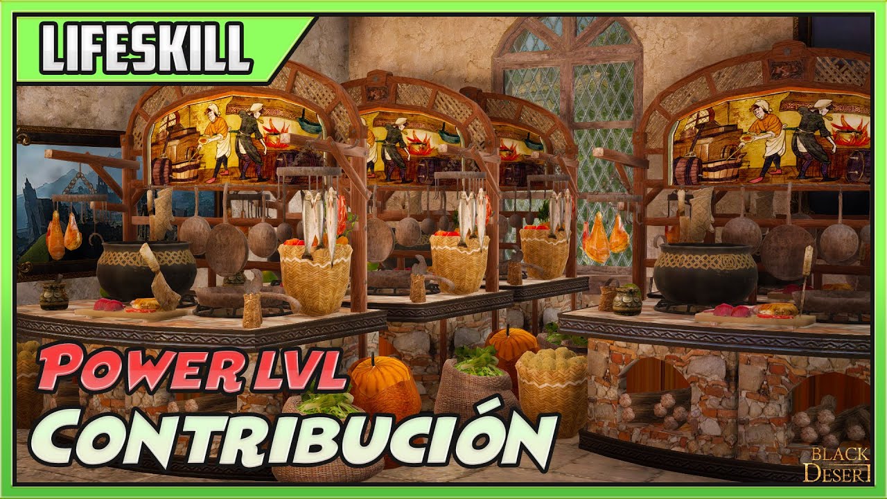 SUBIR CONTRIBUCIÓN CON COCINA (POWER LVL CP) BLACK DESERT - RECETAS Y PROCESO