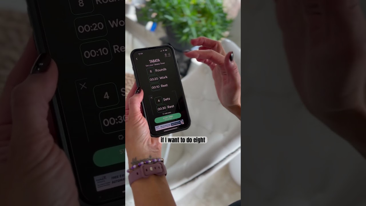 How to use the SmartWOD Timer app for a Tabata Workout ⏱️🏋️&zwj;♀️