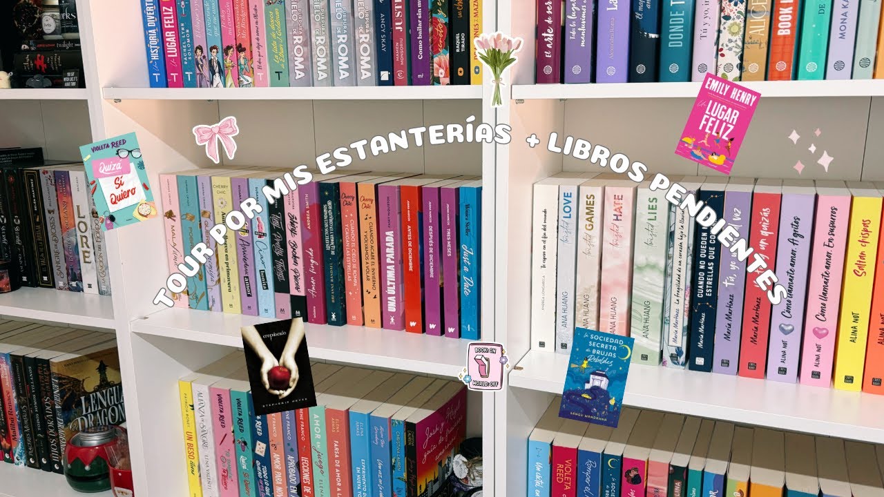 Tour por mis estanterías + libros pendientes 🎀🌸