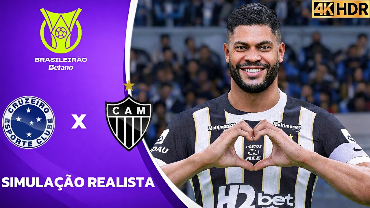 Cruzeiro vs Atletico Mg | Simulação 4K Ultra HD (60FPS) Pes 2021 Gogosz Patch.