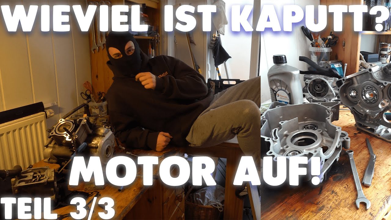 Wir machen den Motor meiner Yzf R125 auf! Kolbenfressersuche Teil 3/3