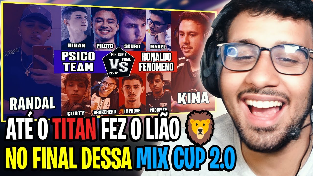 MIX CUP 2.0 | DIA 8 - FINAL (FEARLESS DRAFT) | PSICO TEAM vs RONALDO FENÔMENO | RANDAL vs KINA