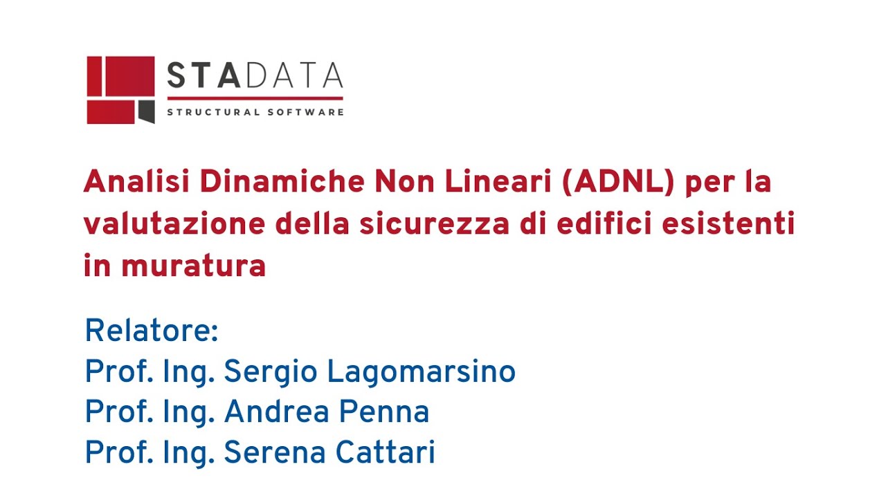 Analisi Dinamiche Non Lineari per la valutazione della sicurezza di edifici esistenti in muratura