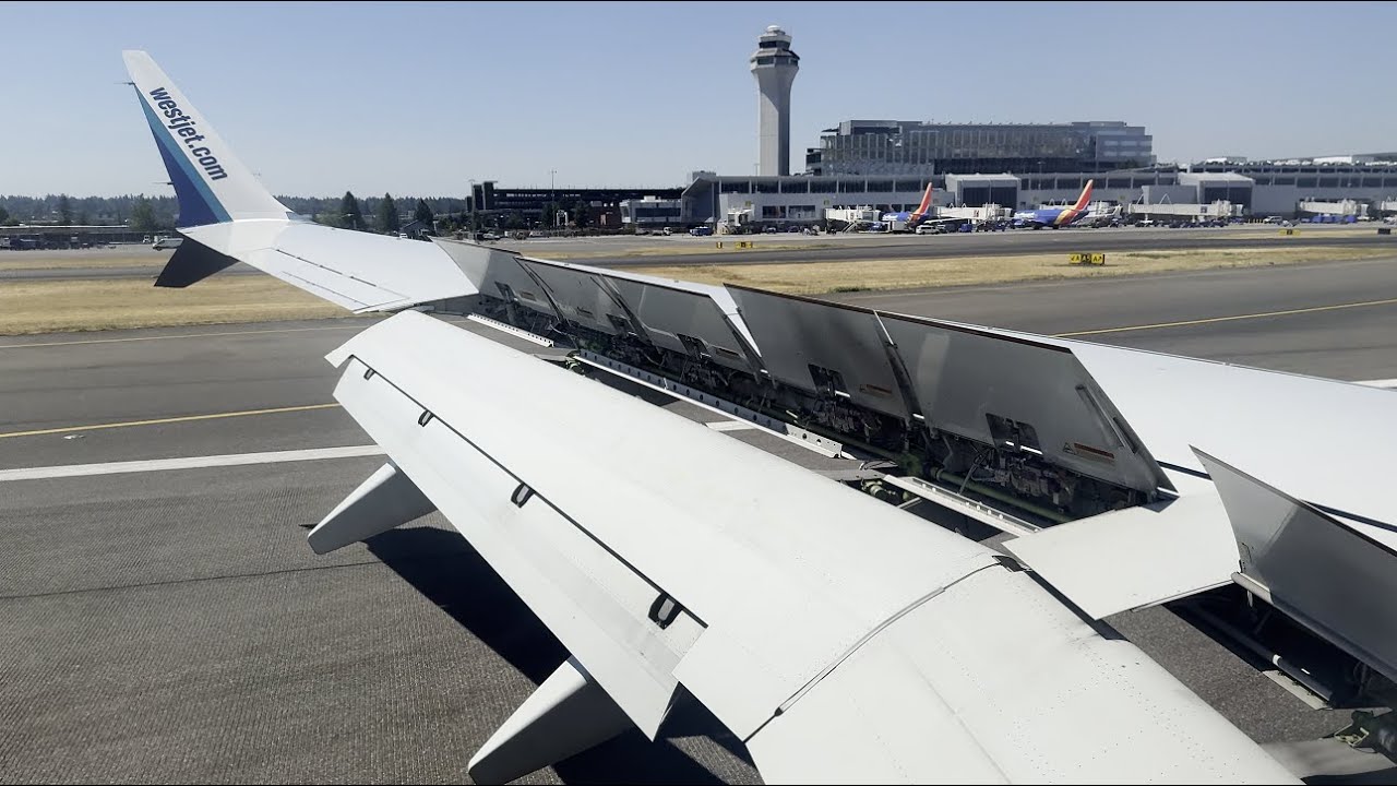 4K WestJet Boeing 737MAX 8 [C-FZWS] descent and landing in PDX