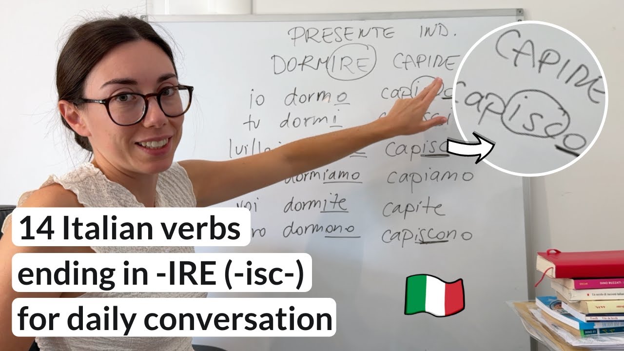 Italian Grammar Focus: Italian Verbs ending in -IRE (-isc-) (Sub)