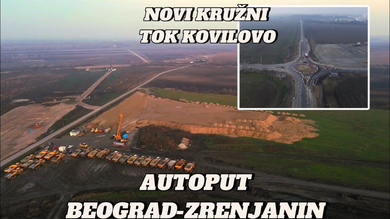 AUTO PUT Beograd Zrenjanin novo isključenje ka obilaznici i novi kružni tok petlja KOVILOVO