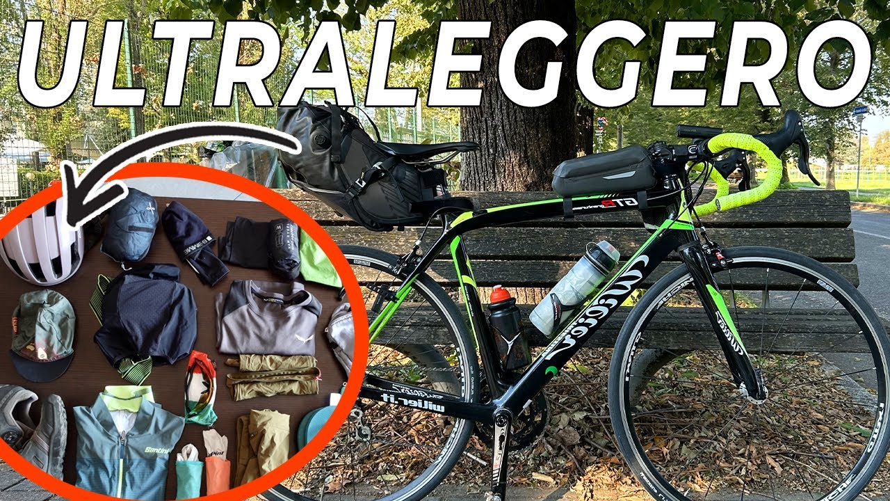BIKEPACKING con BICI da CORSA: SETUP ULTRALEGGERO!!