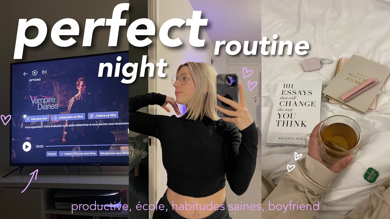 PRODUCTIVE NIGHT ROUTINE (pour l’école) 📚