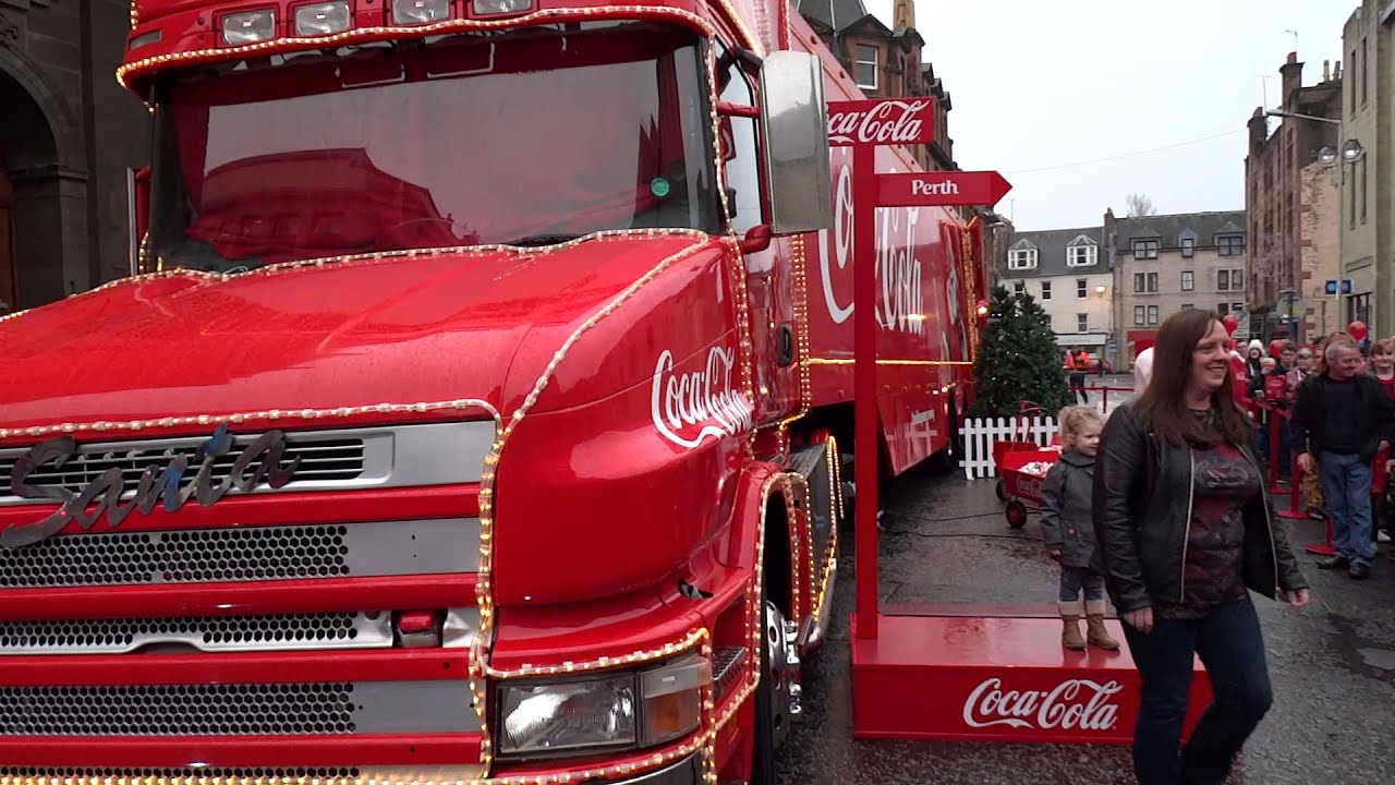 Coca-Cola Christmas Truck Perth Perthshire Scotland