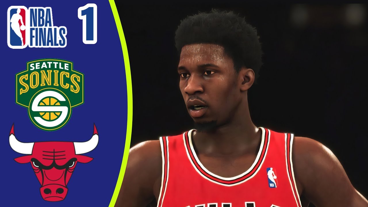 Seattle Supersonics vs Chicago Bulls NBA FINALS Jogo 1