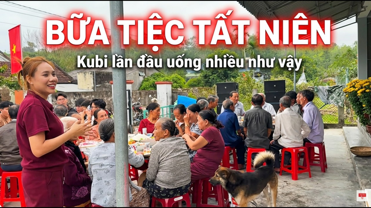 Bữa tiệc tất niên đã xong, Kubi lần đầu uống nhiều như vậy. 