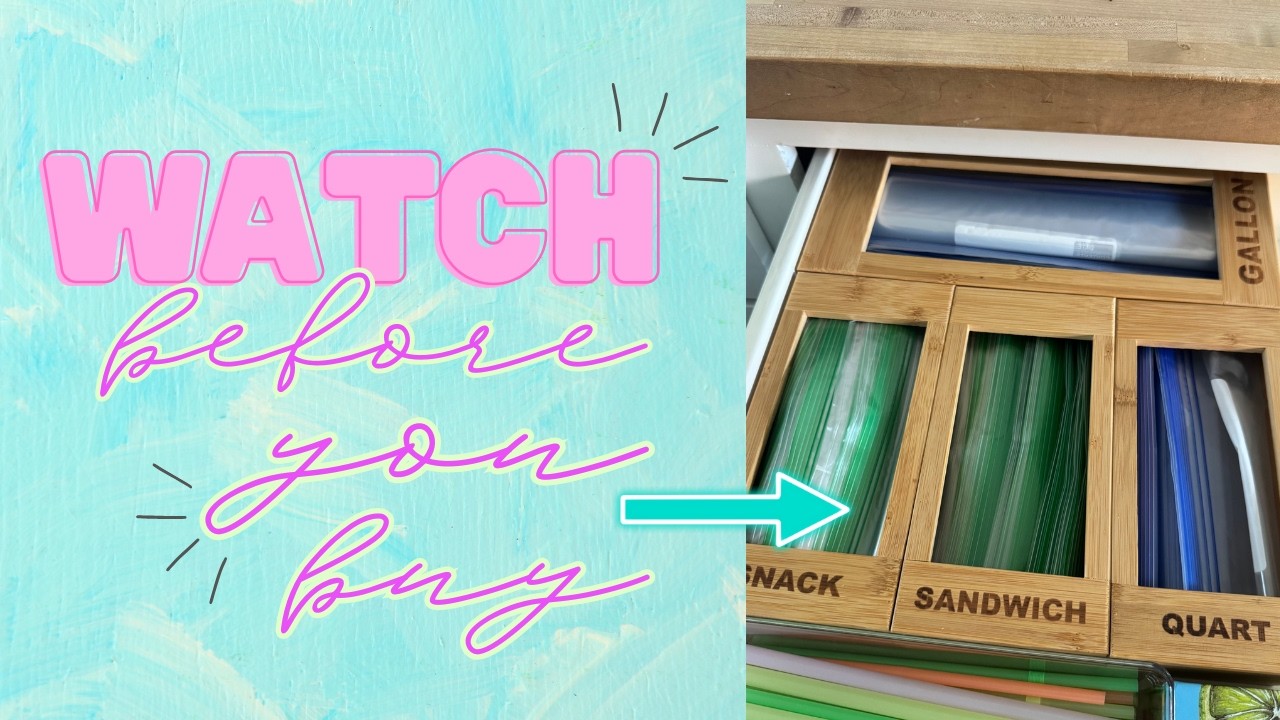 Bag Storage Organizer | Bamboo Food Plastic Baggie Holder