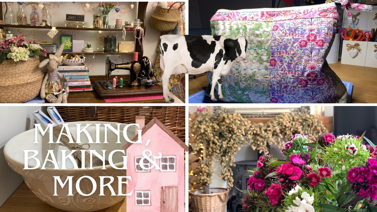 Everyday Life at Forever Our Home: UK Villages, Baking, Sewing, Hand Quilting Tilda Fabric